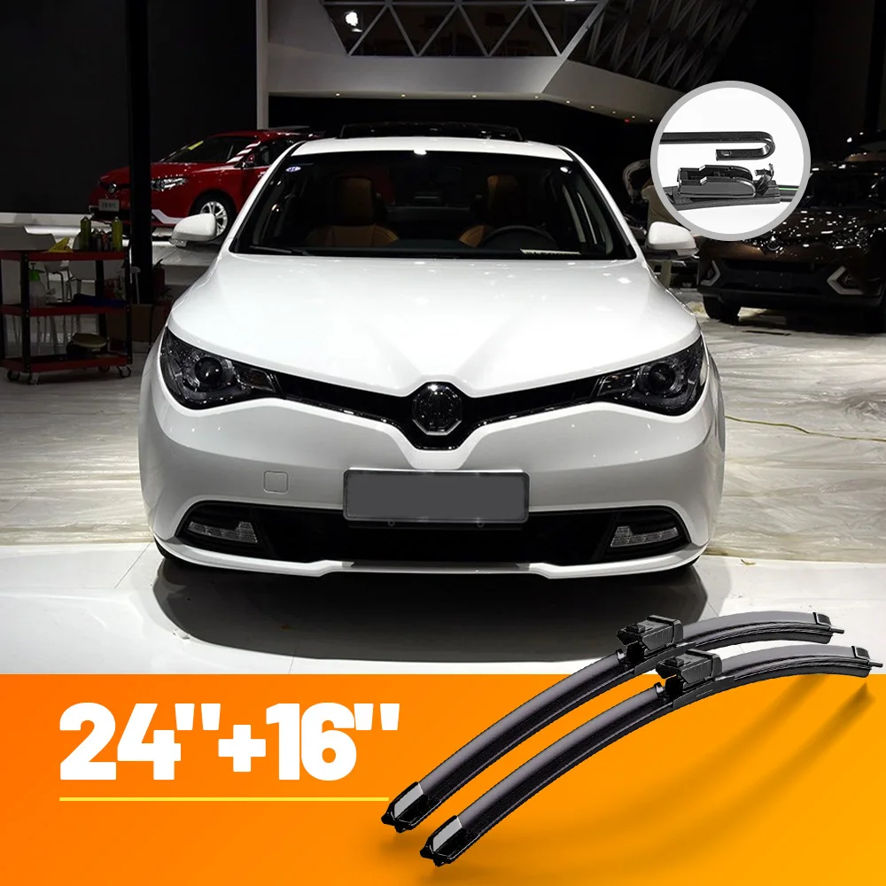 

For BYD Citroen Ford Great Wall JAC MG Peugeot Opel Renault Front Windshield Wiper 24"+16" Blades Windscreen Window Accessories