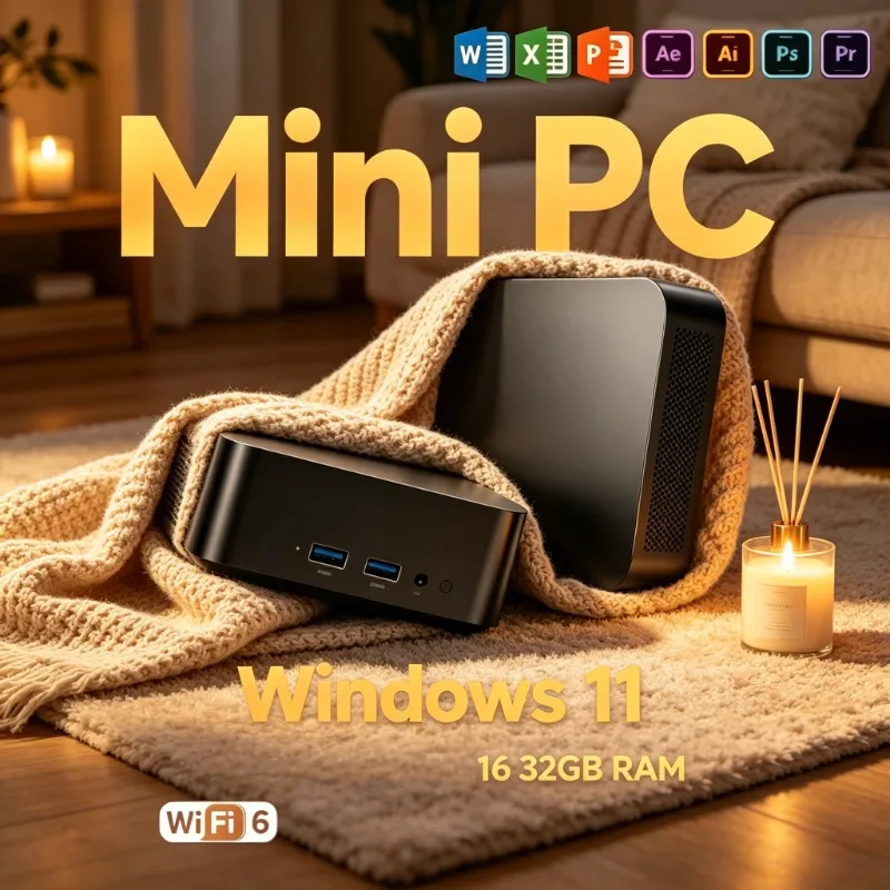

2026 New N150 Mini Desktop PC Solid Shell High Speed Type-C Interface Multifunctional Host For Business Leisure