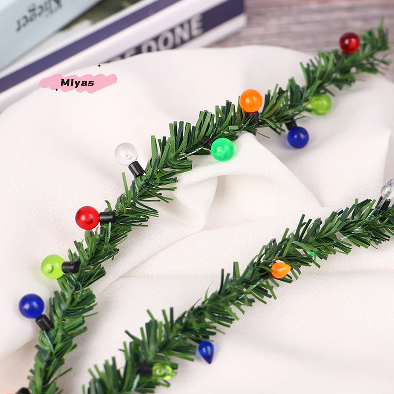Strisce di erba per decorazioni natalizie in miniatura per case delle bambole in scala 1/12 per decorazioni decorative per bambole in scala 12a