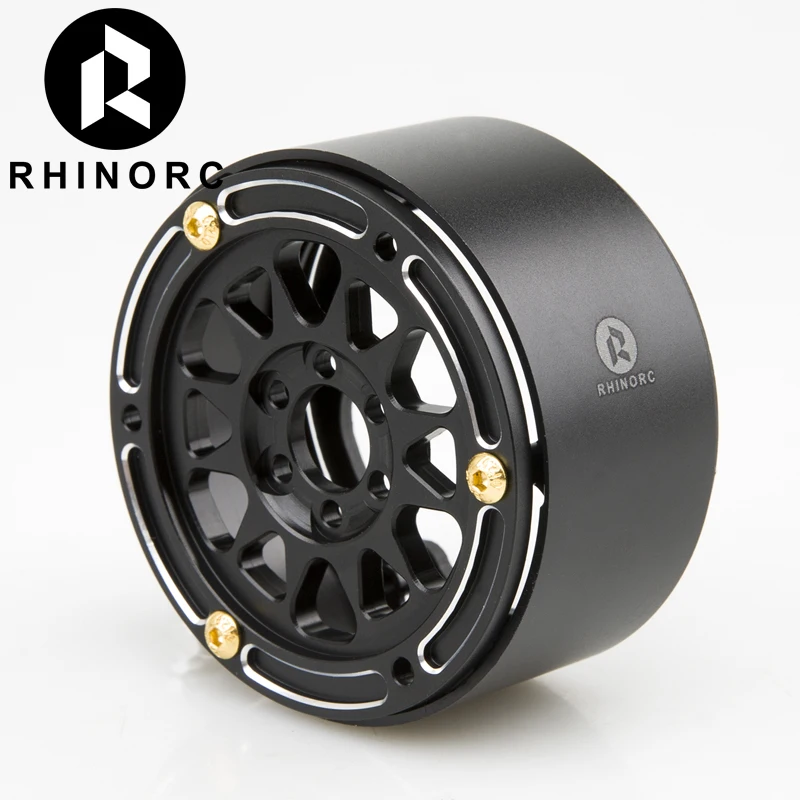 Rhino Carbon Fiber Aluminum 2.2 inch Pro LightWeight RC Car Crawler Wheel SCX10 RBX10 RR10 Wraith MOA