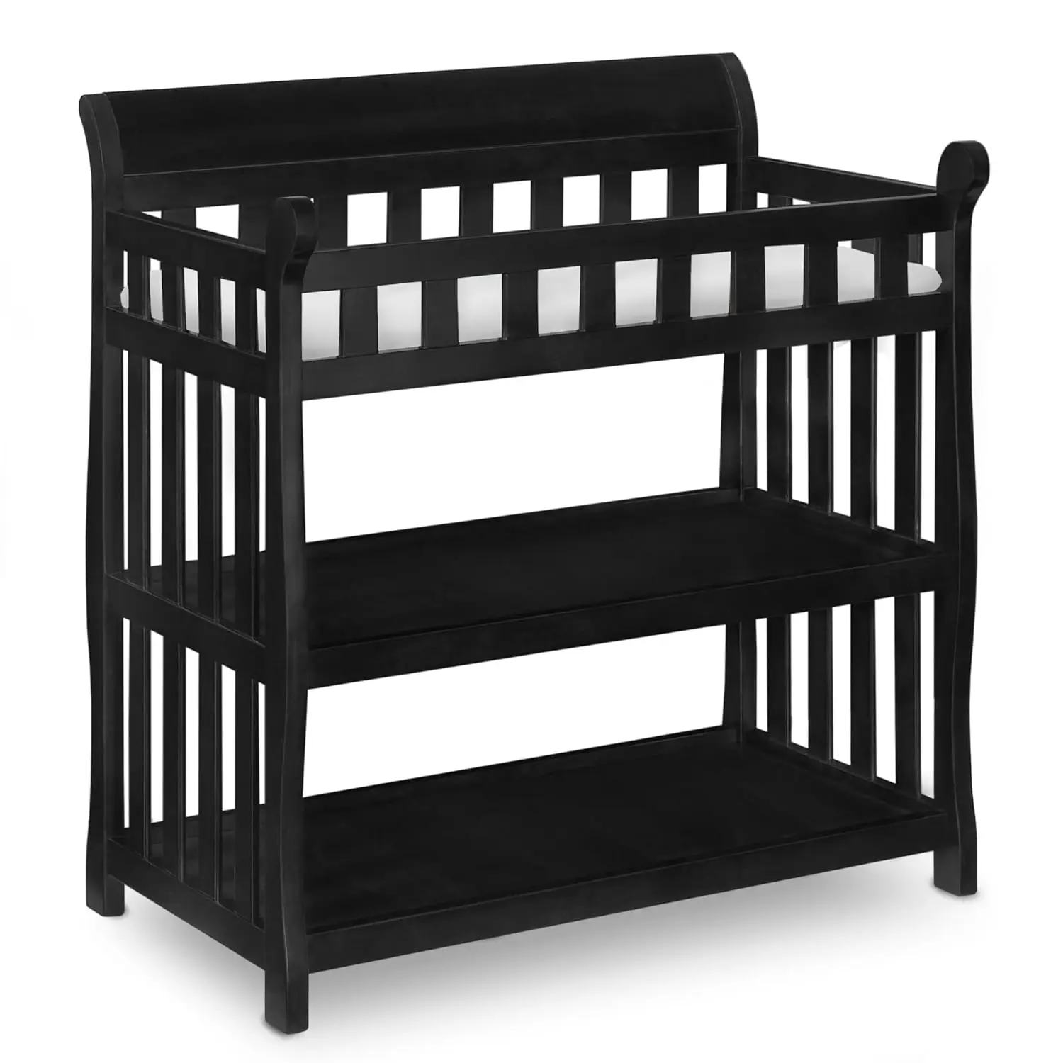 Eclipse Changing Table, Ebony Black Safety Rail on All 4 Sides A Safe and Secure Place To Change Your Baby