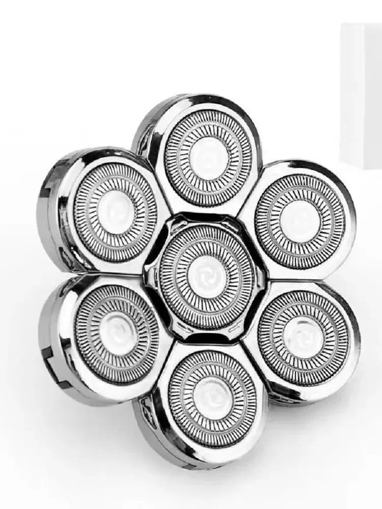 Têtes de rasoir de rechange HOMEFISH pour hommes, 7 lames, flottantes, lavables, rasoirs électriques 7D, kit de tondeuses, lames de coupe