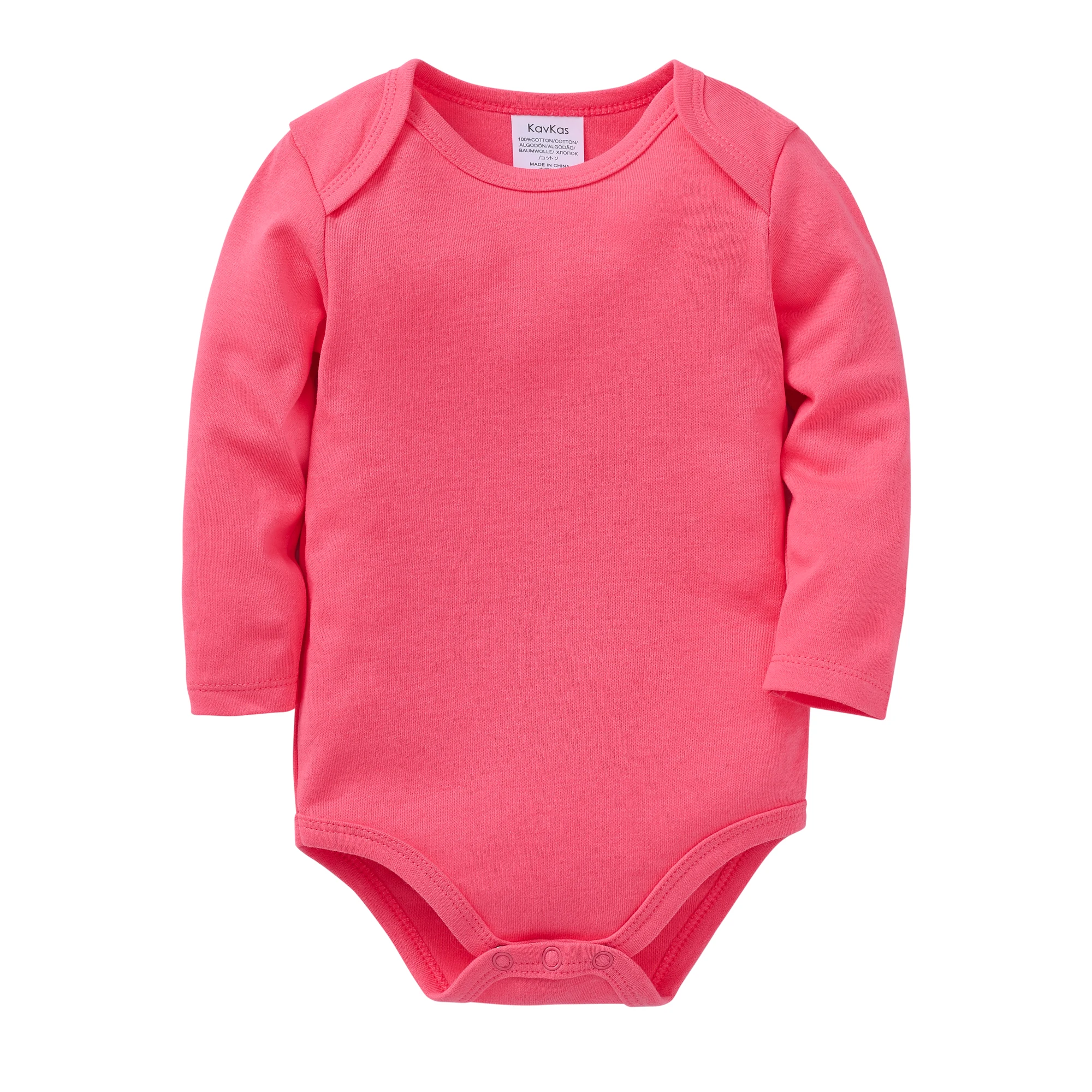 2026 Newborn Baby Girls Bodysuit Plain Design 100% Cotton Long Sleeve Autumn Spring Boy Clothes 0-24 Months Clothing
