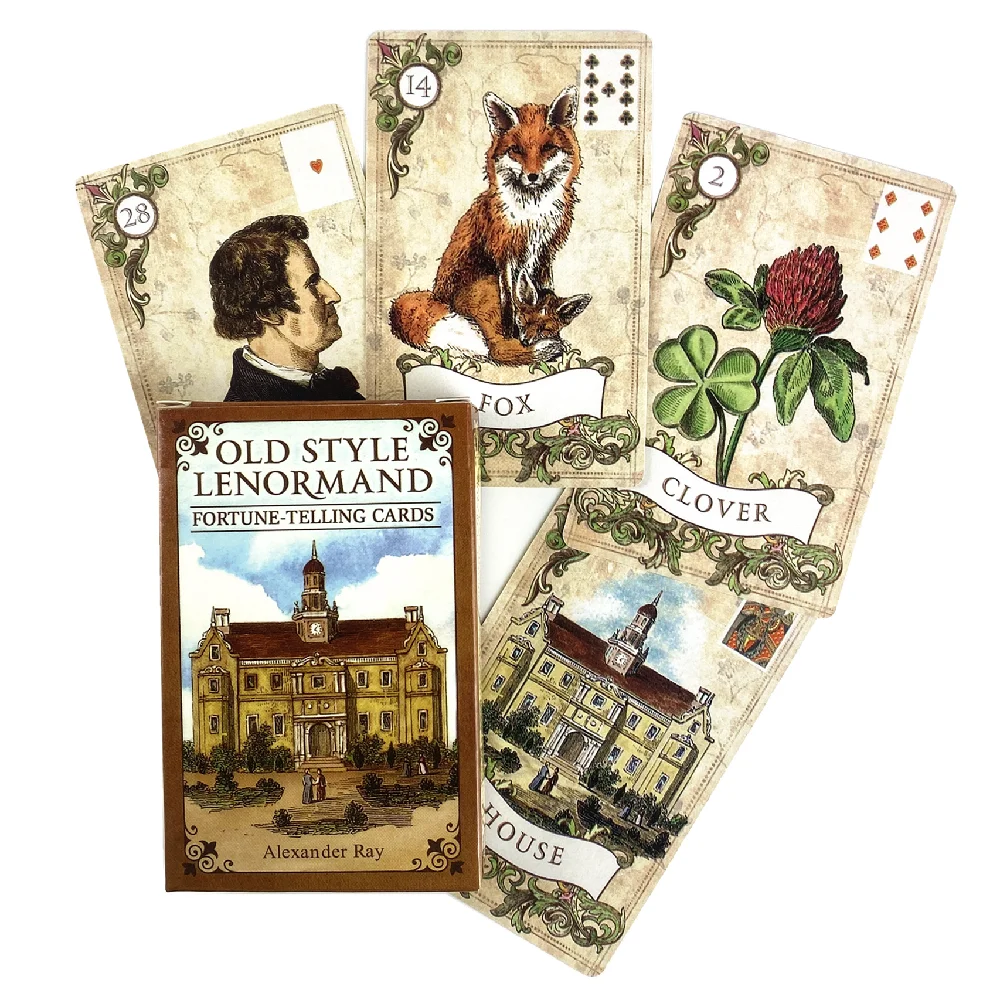 Karty Wyroczni Stary Styl Lenormand Karty Wyroczni Tarot Karty Party Proroctwo Wróżenie Gra Planszowa