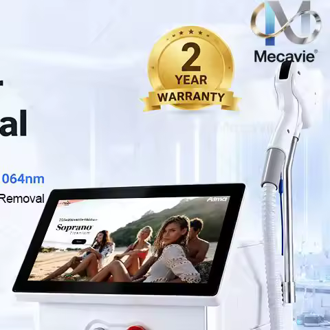 5 Wavelength Diode Laser Hair Removal Machine 755/808/830/940/1064nm 5000W Energy Enhancement -32℃ Ice Cooling  Epilation Device
