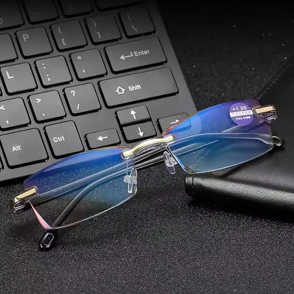 Ultra-Light Anti-Blue Light Reading Glasses High Definition Presbyopic Spectacles +1.0 to +4.0 Smart Degrees Eyeglasses