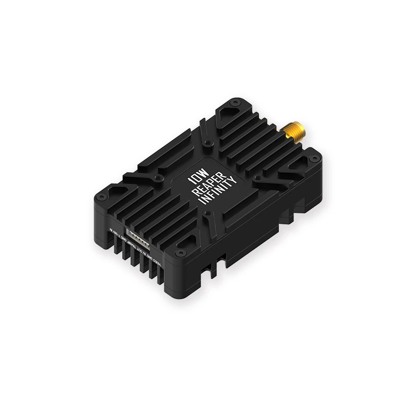 FOXEER-Émetteur commutable pour longue portée RC FPV, Extron Reaper, 4.9G-6G, 5.8G, 10W, 80CH, VTX 2-8S Lipo, 400mW, 2W, 5W, 7.5W, 10W