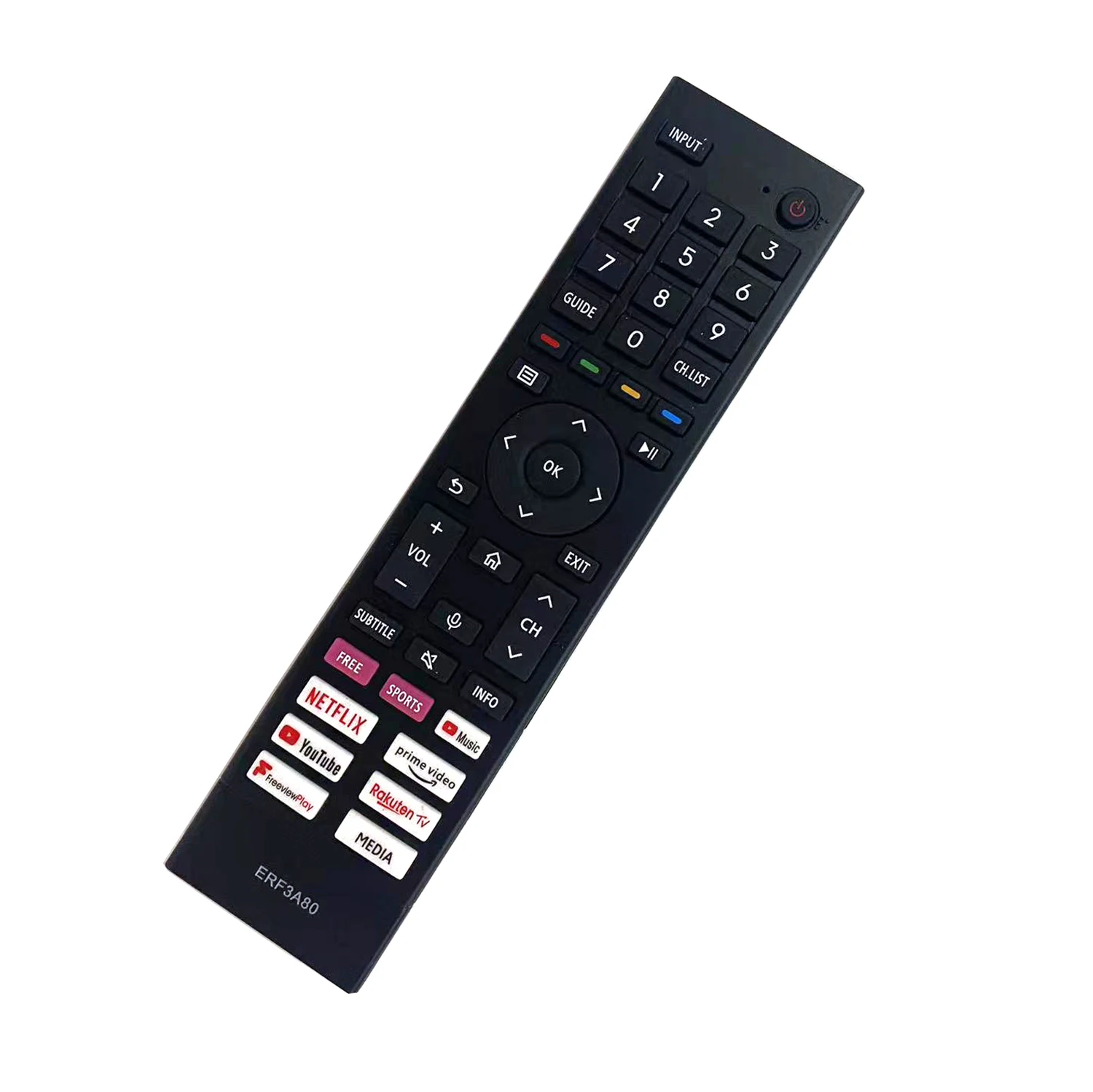 ERF3A80 Replacement Remote for Hisense 4K UHD Android Smart TV  50A6GTUK 55A6GTUK 55E76GQTUK 65A7GQTUK No voice