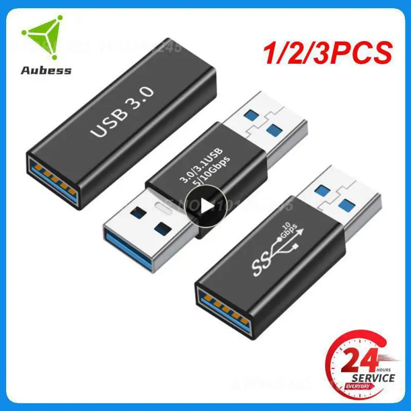 1/2/3PCS 5Gbps USB 3.0 Type A Male to Female Connector Plug Adapter USB3.0 A dual Male / Female Coupler Adapter Connector