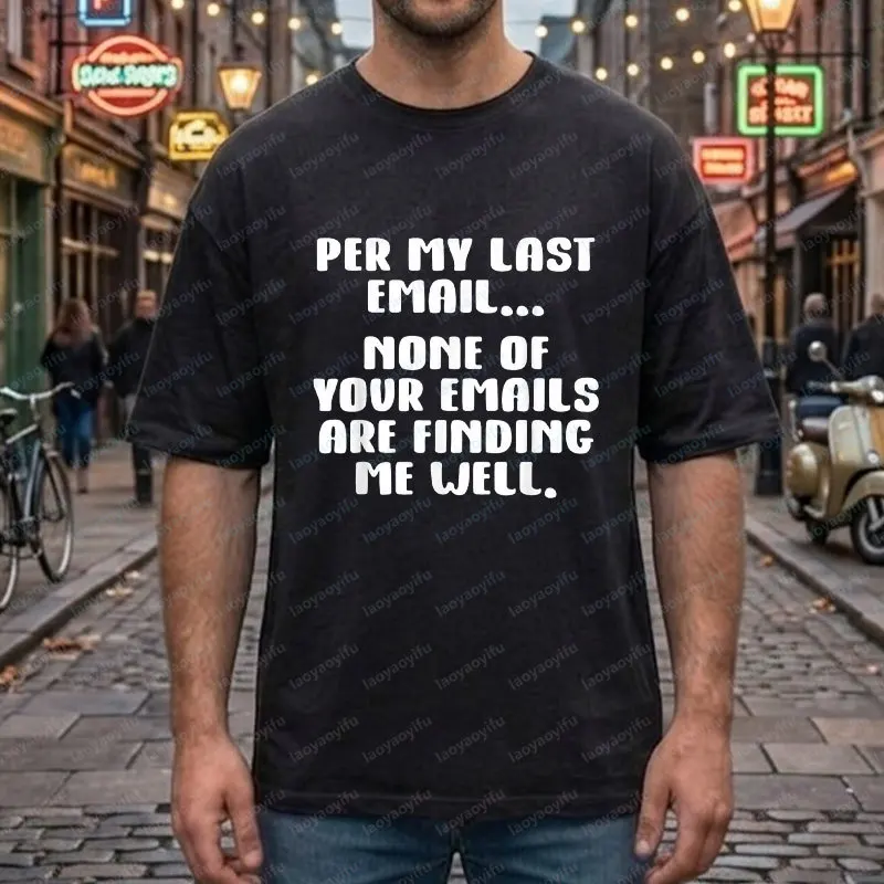 Funny Office Humor Style Graphic T-shirt -