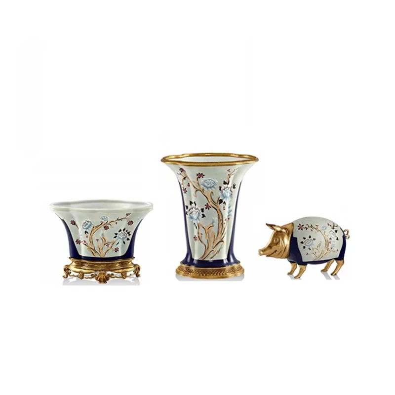 Vases Vintage Flower Vessels Living Room Decoration Entrance Coffee Table Ornaments Dining Table Flower Pots