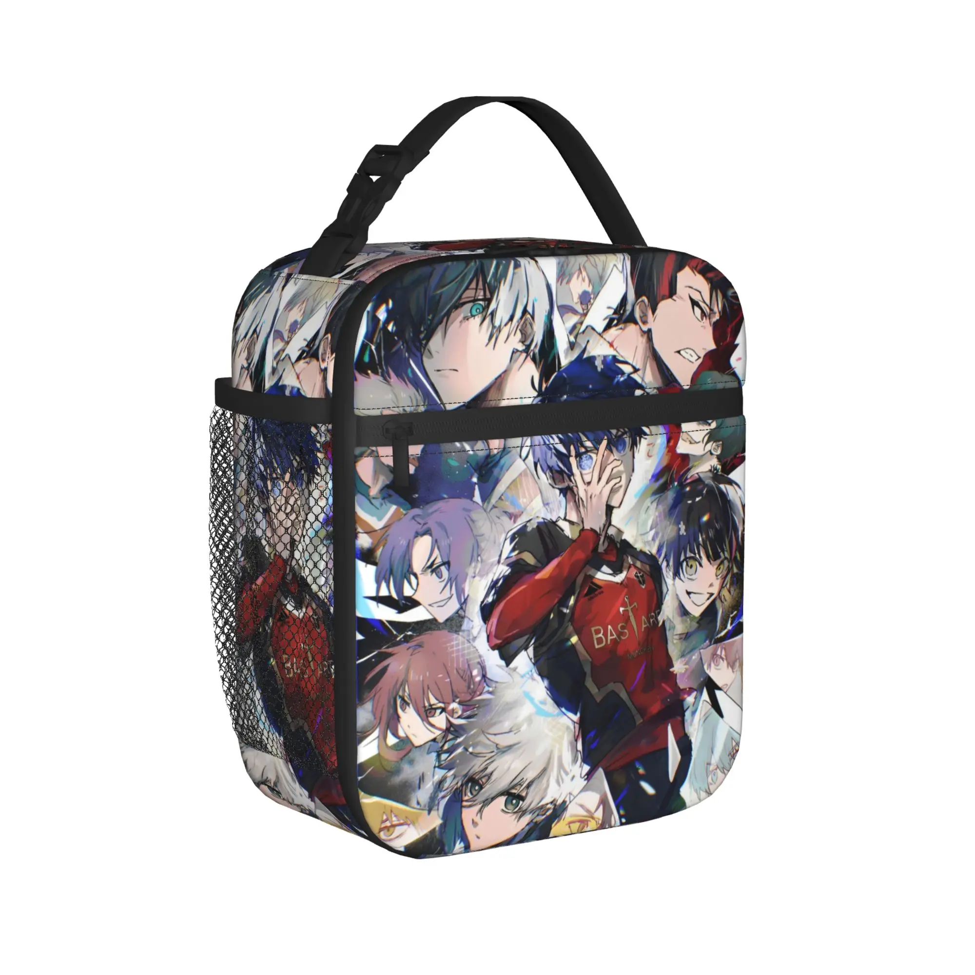 

Blues Locks Insulated Lunch Bag Thermal Bag Reusable,Lunch Container Sports Manga Anime High Capacity Tote Lunch Box Food Bag