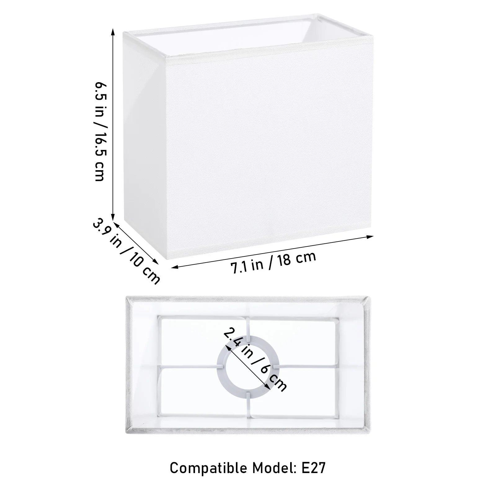 مستطيل عاكس الضوء النسيج مقاومة للغبار سهلة إزالة الجدول مصباح معلق عاكس الضوء ملحق مصباح ظلال الجدول إكسسوارات مضيئة