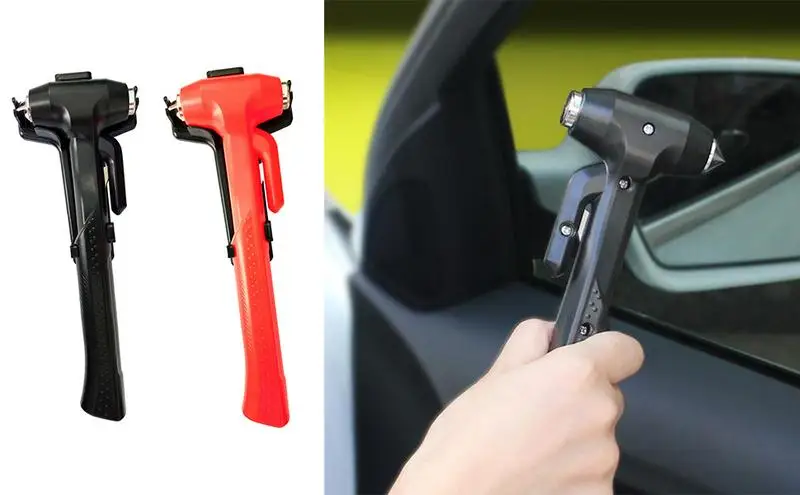 

Car Window Breaker Seatbelt Cutter Auto Strong Window Glass Breaker Tool Long Handle Multi Function Portable Window Breaker Tool