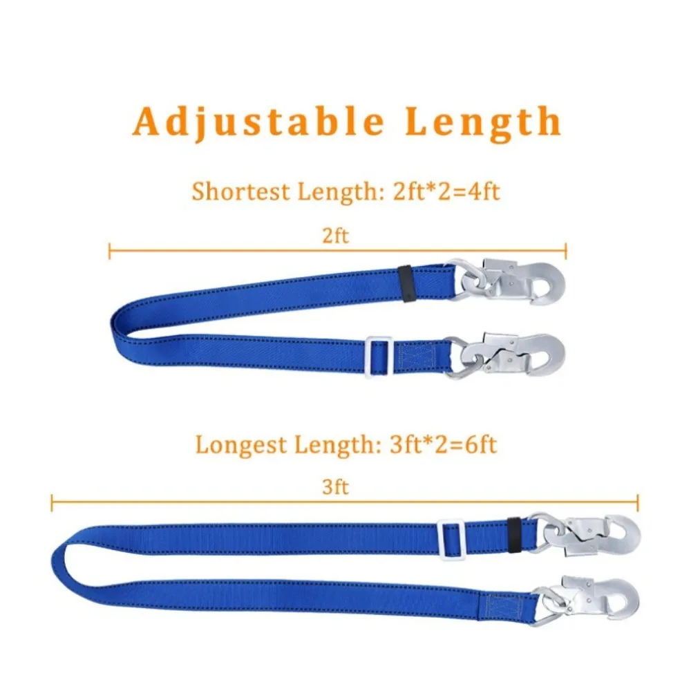 Adjustable Single Waist Safety Strap High-Altitude Pole Work Safety Belt Export-Ready Quick-Release Adjustable Pole Strap