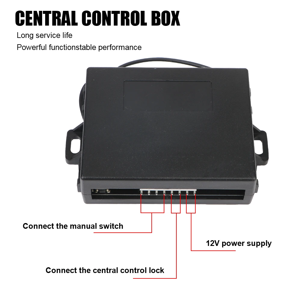 Anti-Theft Remote Control Locking Kit Car Lock Door Keyless Entry System with 4 Door Lock Actuator 12V