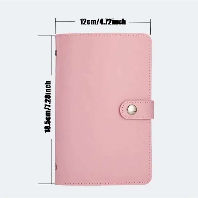 1/2 Piece Set PU Material Savings Wallet with 50 Inner Pages Can Hold 100 Notes Large Capacity Cash Storage Notebook for Coins P