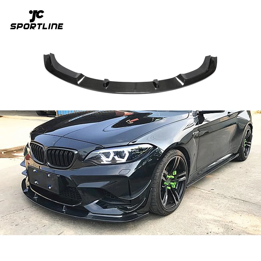 For BMW 2 Series F87 M2 Carbon Fiber Front Bumper Splitter Lip Spoiler 2016 - 2018