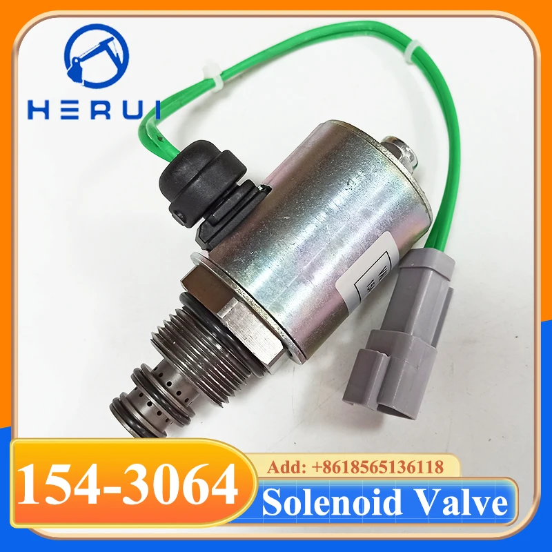 154-3064 1543064 صمام الملف اللولبي 24 فولت لـ Grader 120H 120K 140K 160H NA 163H