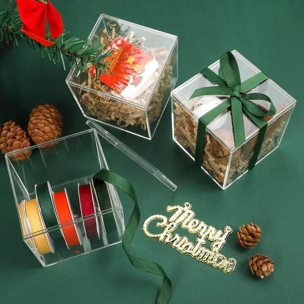 

Transparent Acrylic Boxes Mini with Cover Square Packing Box Protection Showcase Dustproof Food Candy Storage Container