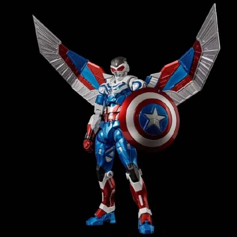 

Original Sentinel Fighting Armor Captain America Sam Wilson Steve Rogers Anime Figure 1/12 Action Figure Toys For Boys Gift