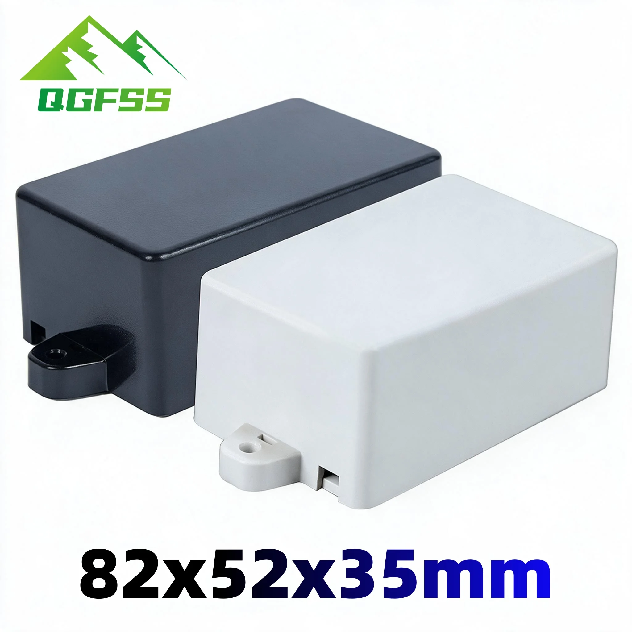 1Pcs ABS Plastic Electronic Enclosure 82x52x35mm DIY Junction Box,Housing Shell for Circuit Board Wire Power Black Project Case