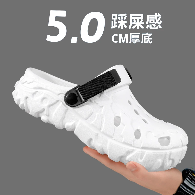 

2026 EVA Men's Sandals Clogs Slippers Lightweight Wholesale Plastic Clog Men Women Beach Working Sandals with Couple's Clogs