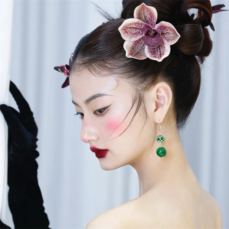 

Свадебный головной убор, новая заколка для волос в китайском стиле, платье с имитацией цветка, Cheongsam, утреннее платье, платье для тостов, аксессуары для волос Xiuhe