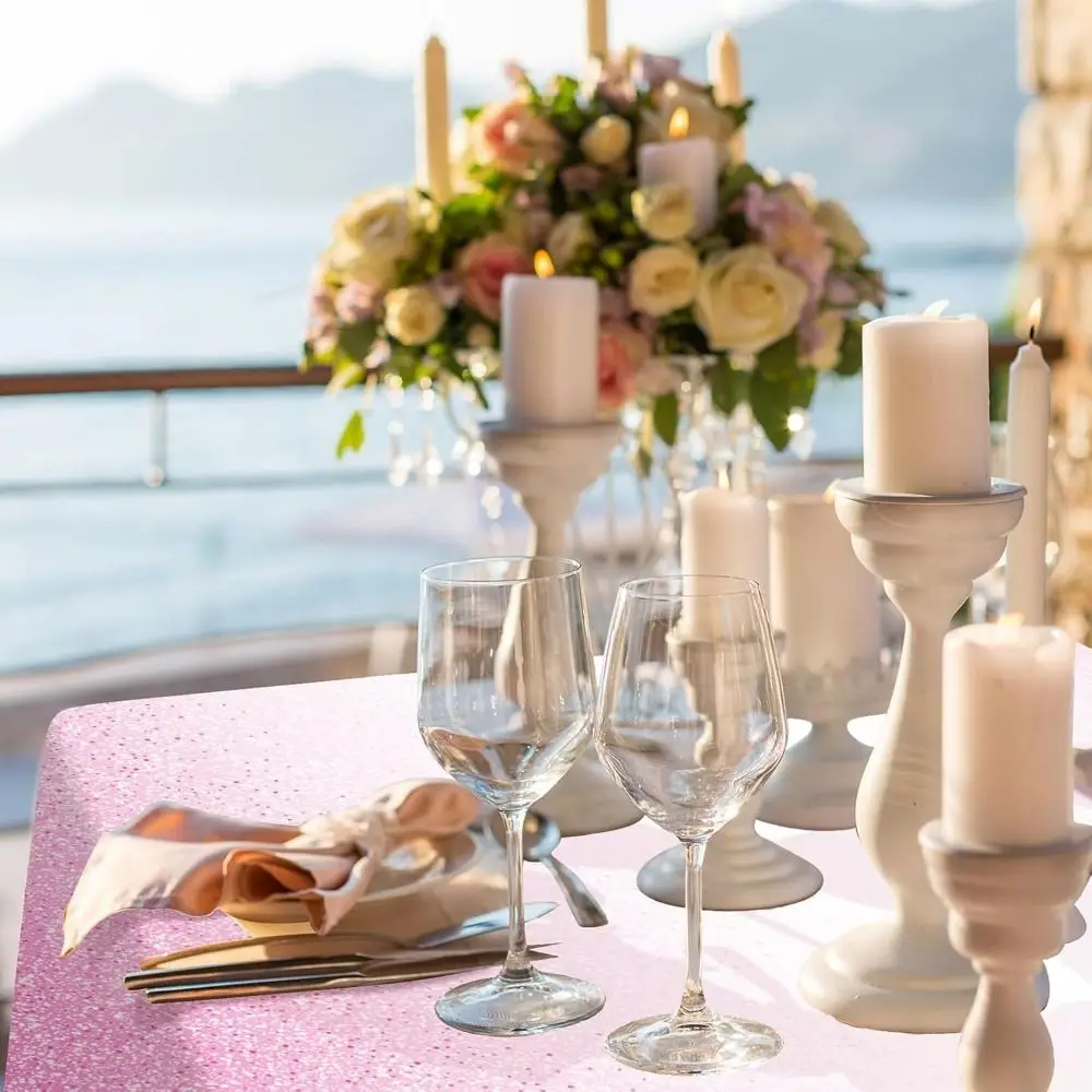 Gradient Pastel Plastic Tablecloth Waterproof Party Supplies Rectangle Table Cover Party Decoration Disposable Table Cloth