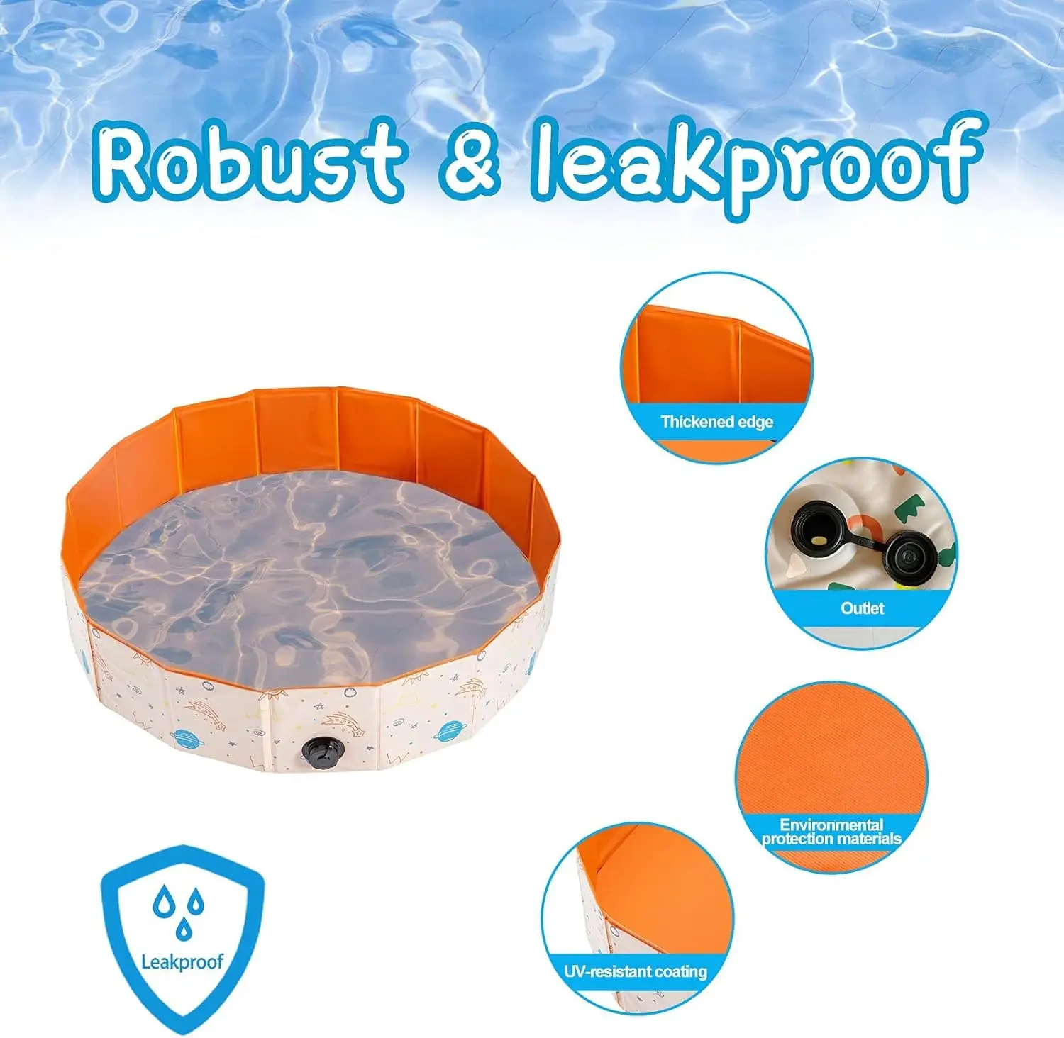 Tavolo per sabbia e acqua per bambini - Sala giochi pieghevole Contenitore per palline portatile Sabbia per giocattoli sensoriali per bambini Stoccaggio Piscina estiva per animali domestici Gioca A