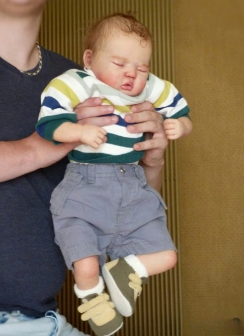 

NPK 20''Handmad Fresh Color Unfinished Unpainted Teddy DIY Parts with Cloth Body Soft Touch Doll Kit