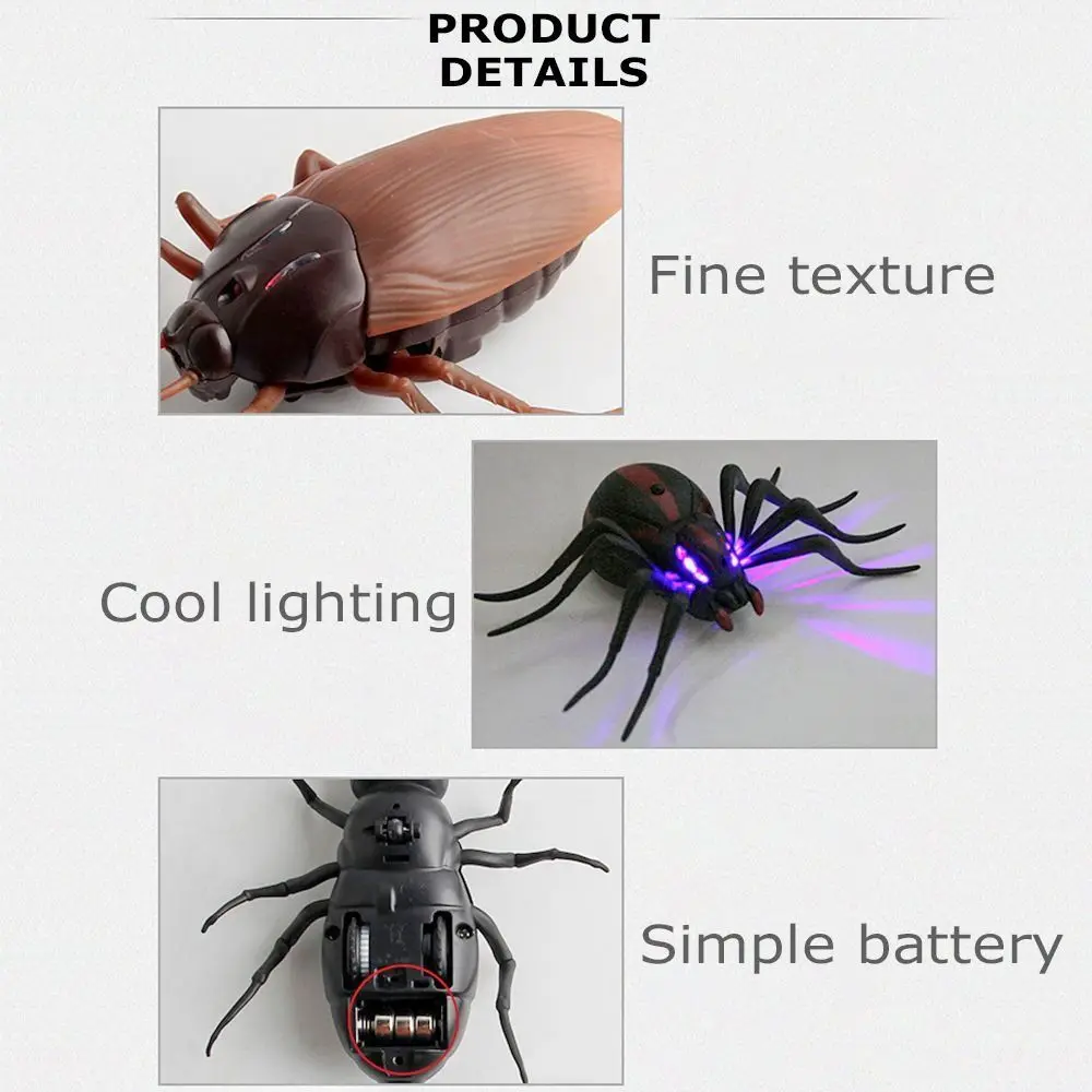Nowy Spider Prank RC Animals Fake Toys Pilot zdalnego sterowania na podczerwień