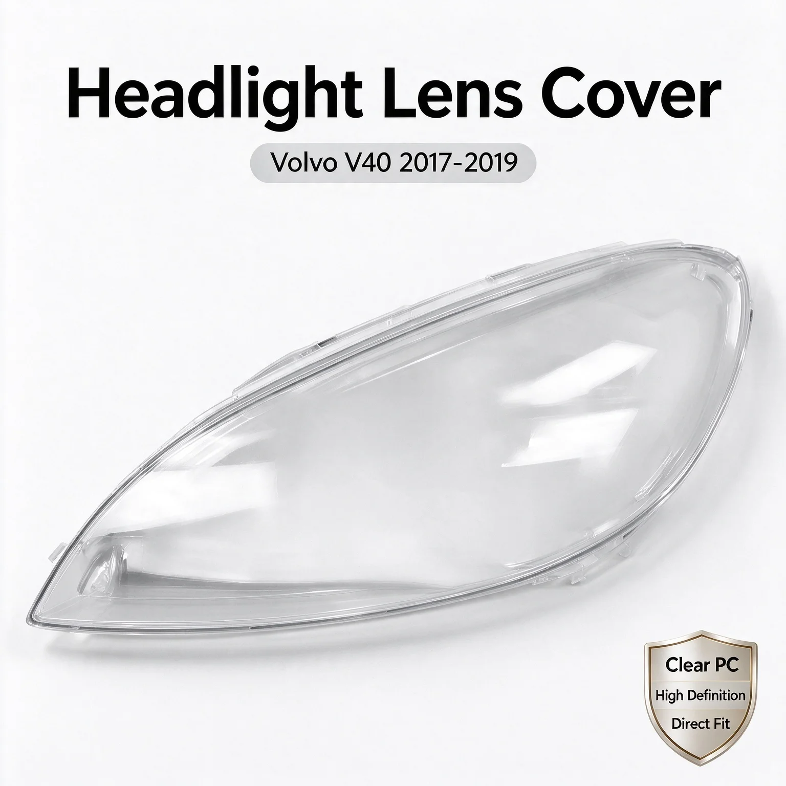 High Definition Customized Transparent Cheap Headlight Cover for Volvo V40 2017-2019