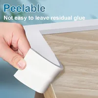 5M EVA Single Side White Sealing Strip 1mm /2mm/ 3mm Thickness Self-Adhesive Window Door Heat Insulation Foam Tape