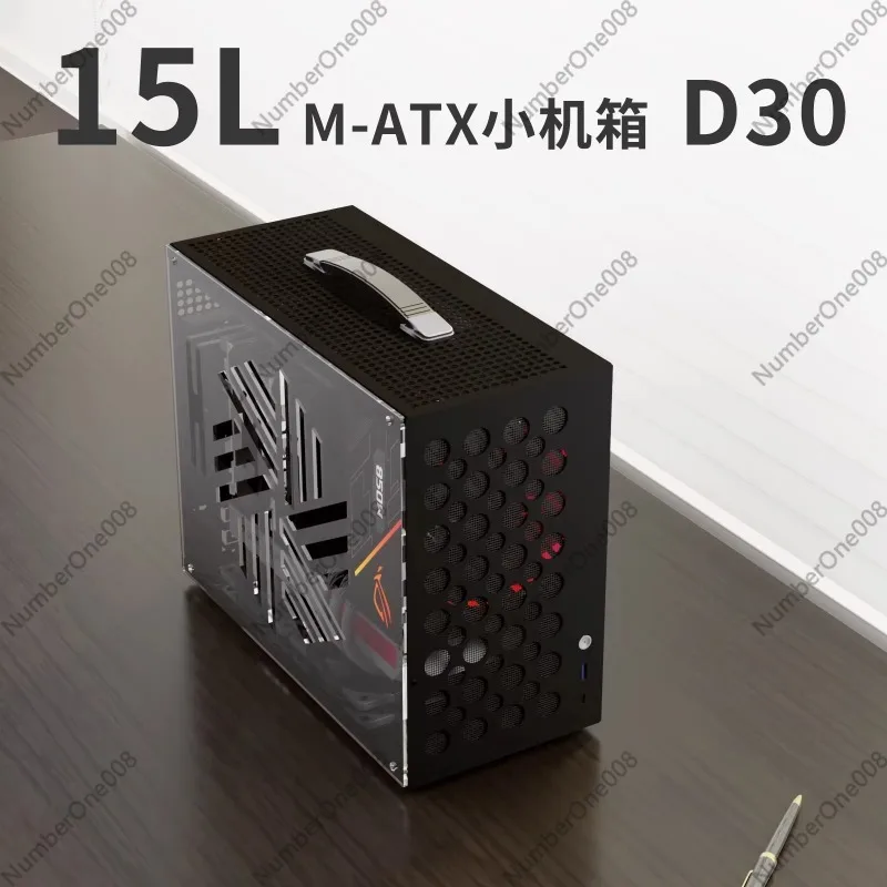 Acrylic Open-back Side View Matx Mini Pc Case - Portable Small Form Factor Computer Case