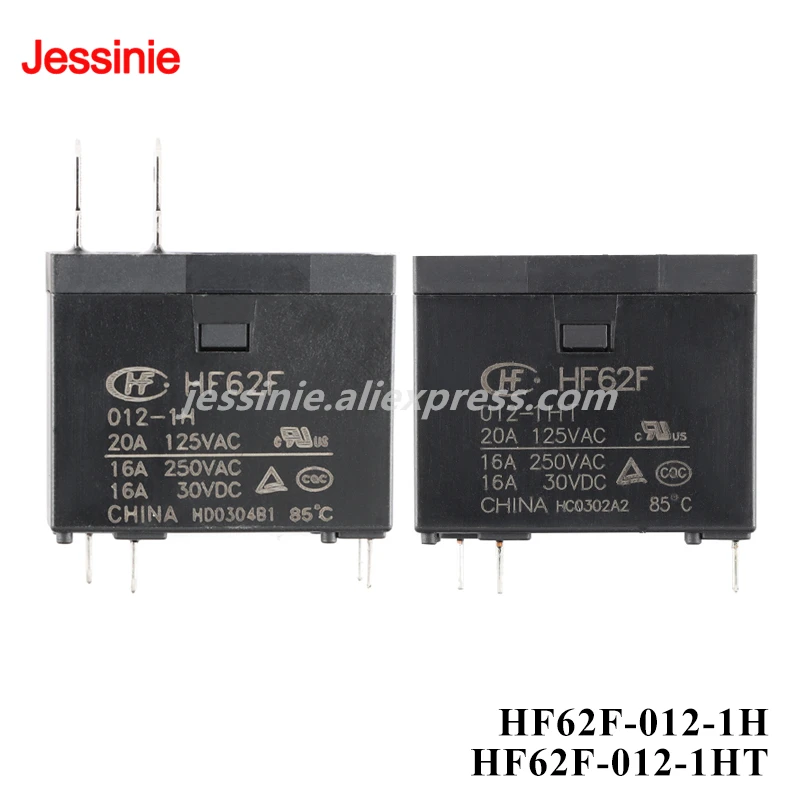 2pcs/1pc HF62F Miniature High Power Relay HF62F-012-1H HF62F-012-1HT 12VDC DC 12V 4Pin Relais