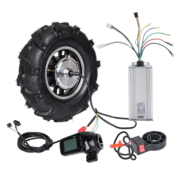 16 Inch 80N.m 100N.m 150N.m 200N.m High Load 300-500kg Geared Hub Motor Kit With Controller