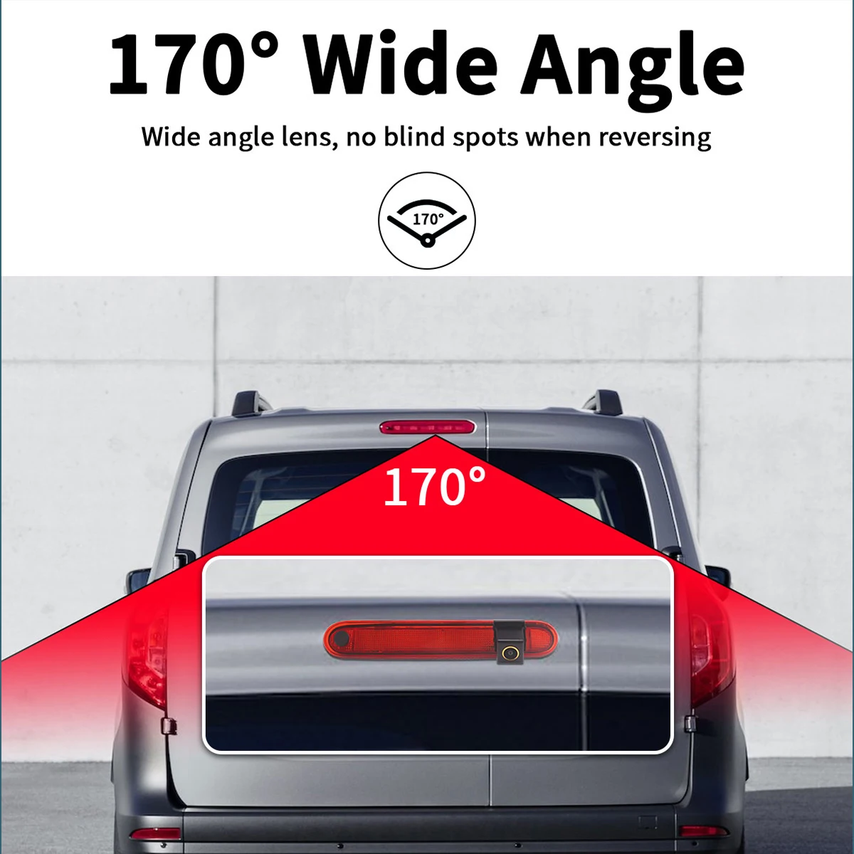 AHD 1080P Vehicle Brake Light Rear View Camera  For Renault Kangoo 2007-2021 Mercedes-Benz Citan 2012-2021 IR Night Vision Car