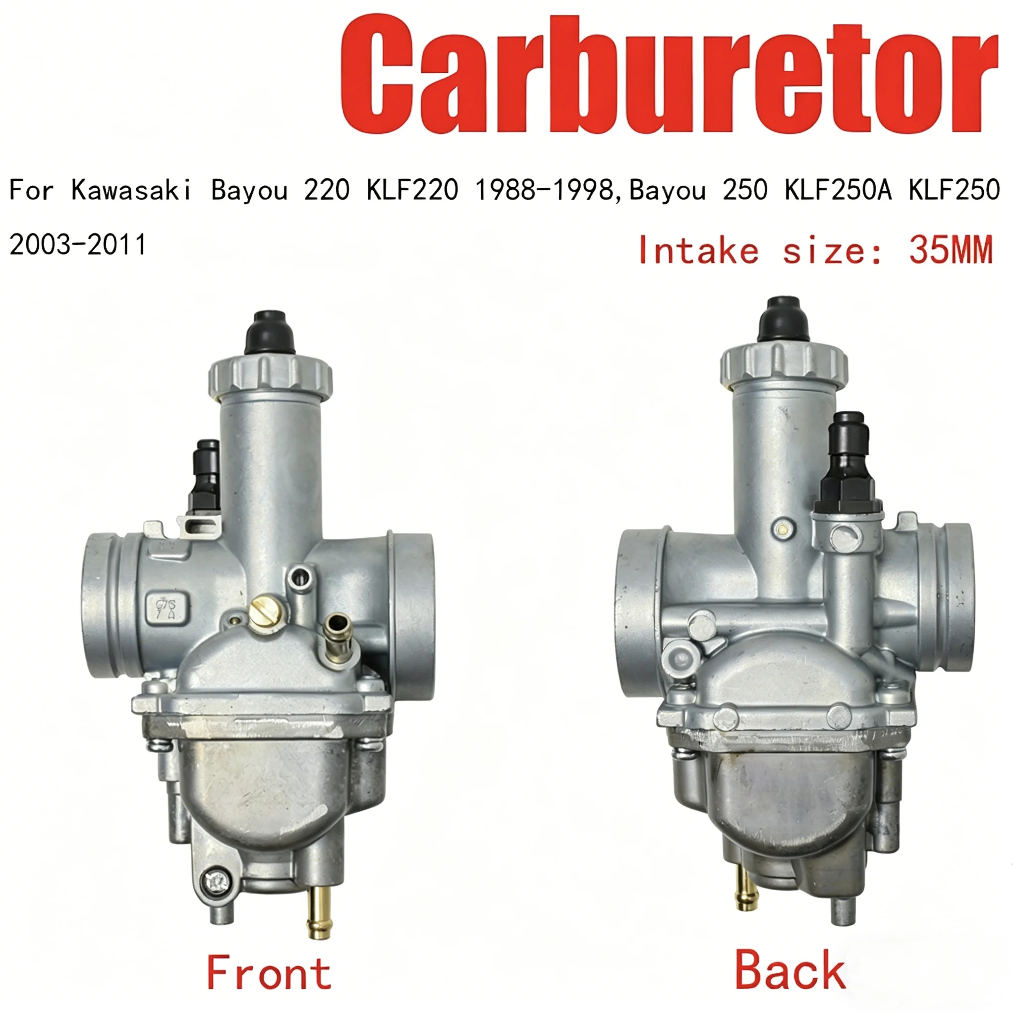 

Motorcycle Carburetor for Bayou 220 KLF220 1988-1998, Bayou 250 KLF250A KLF250 2003-2011