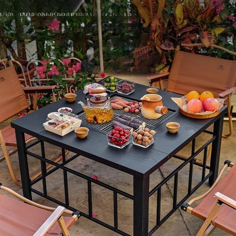 

German enclosure stove tea roasting stove set utensils, full set of table barbecue grill household outdoor