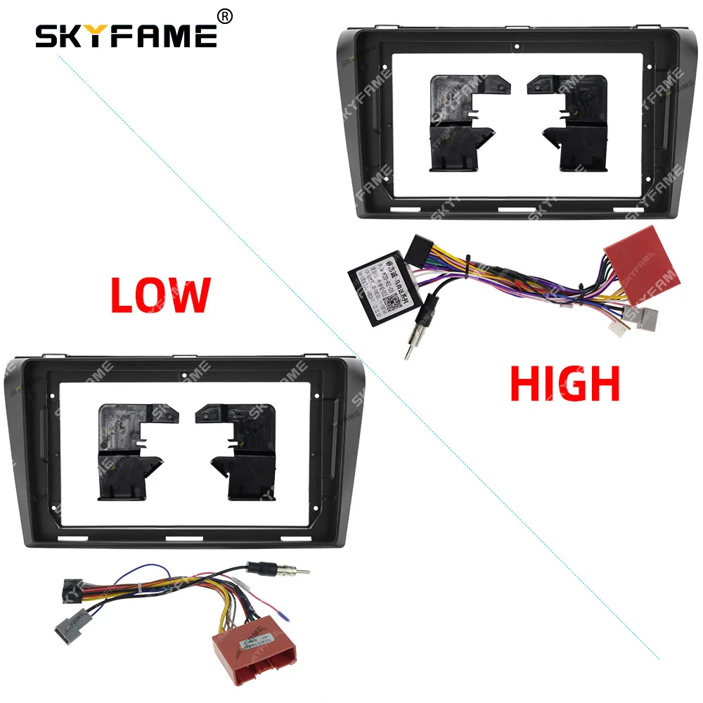 SKYFAME Car Frame Fascia Adapter Canbus Box Android Radio Dash Fiting Panel Kit For Mazda 3 Axela