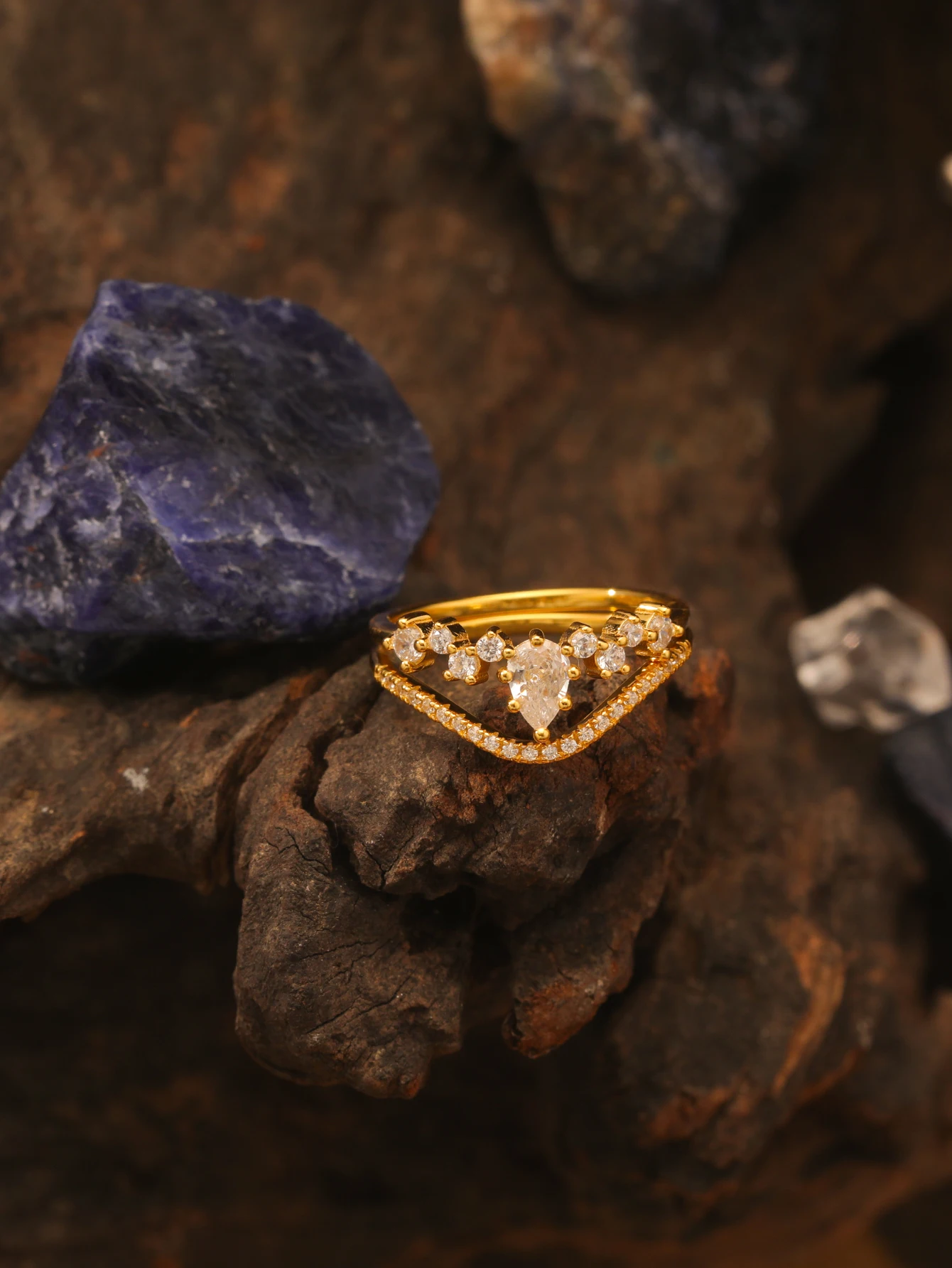 S925 فضة 0.5CT قطرة الماء مويسانيتي خاتم غرامة مجوهرات مناسبة لتقديم هدية شخصية موضة هدية عيد ميلاد #5