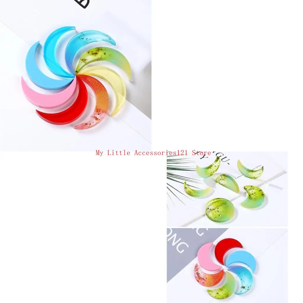 

Lunar Resin Molds Handmade Moon Phase Silicone Mould DIY Easy to Release