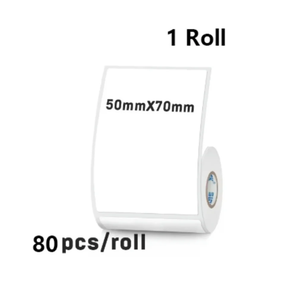 50mm Width Thermal Label Sticker Waterproof White Self-Adhesive Label Paper Price Tag Clothing Commodity for Thermal printer