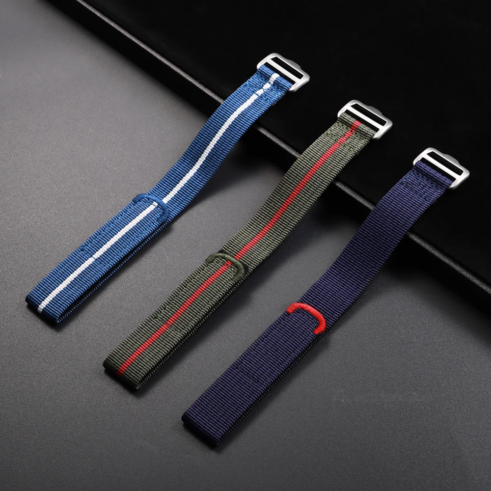 20mm 22mm Nylon Watch Strap for TUDOR Collar Hidden FXD/Biwan/1958Series Canvas Watchband Outdoor Sport Bracelets for Men