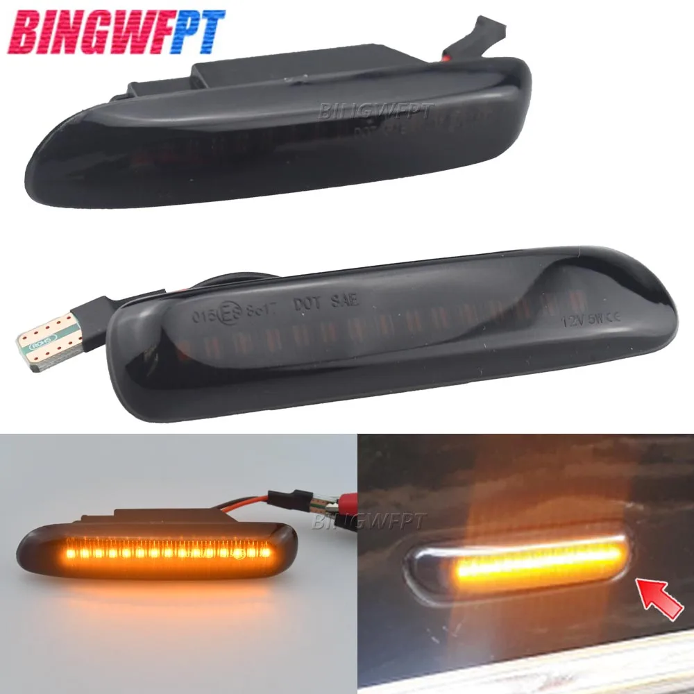 LED Turn Signal Side Marker Light For BMW 3 Series E46 Sedan Coupe Wagon Convertible 1997 1998 1999 2000 2001