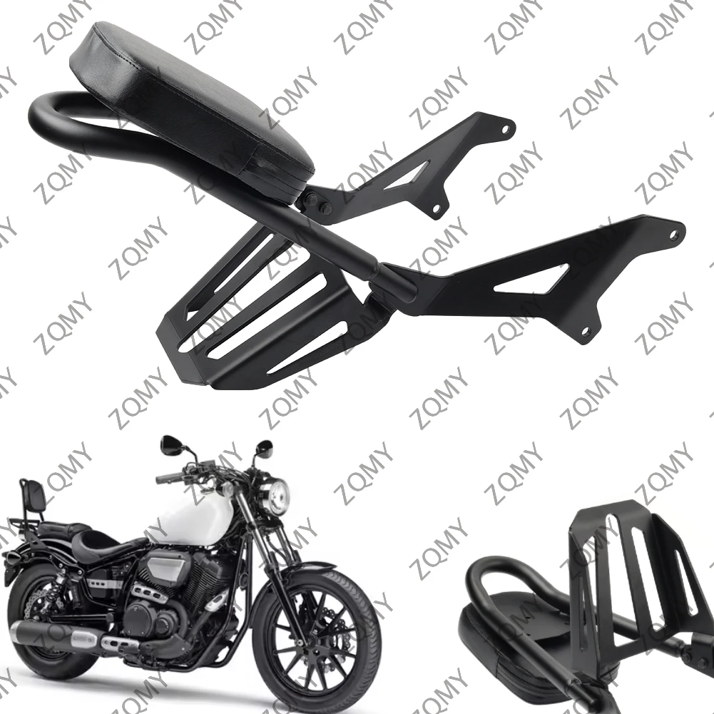 TCMT Passenger Seat With Foot Pegs For Yamaha Bolt XV950 R-Spec (2014-2024) – Detachable Black