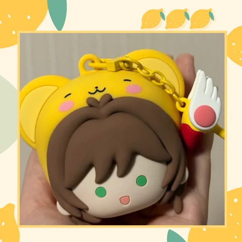 [Official]New Cardcaptor Sakura Earphone Case 9cm 25th Anniversary Coin Purse Keychain Kawaii Toy Gifts