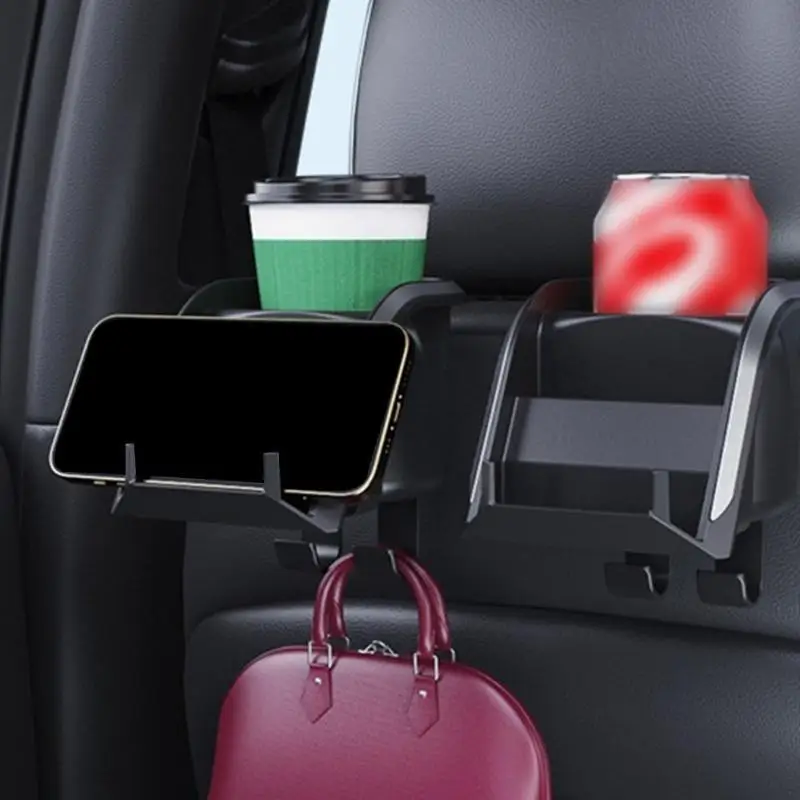 

31BC Travel Car seats Back Pocket Organizes Drinks/Tissues/Cellphone Stand Mobile Phones Holder Simple Installation for Car