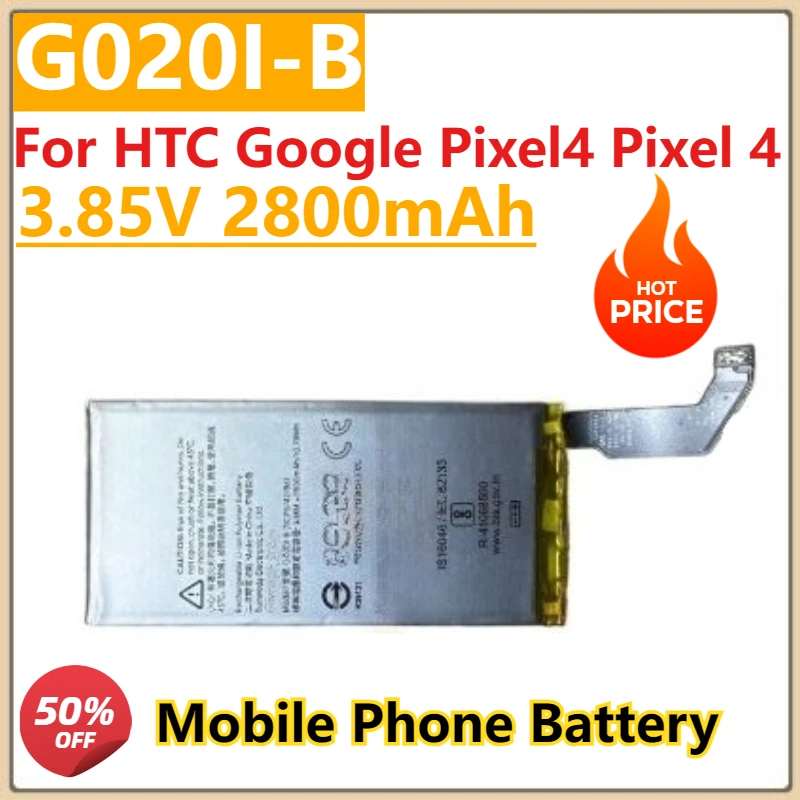 

New G020I-B 3.85V 2800mAh Replacement Battery For HTC Google Pixel4 Pixel 4 Mobile Phone Bateria Battery + Tools Kits